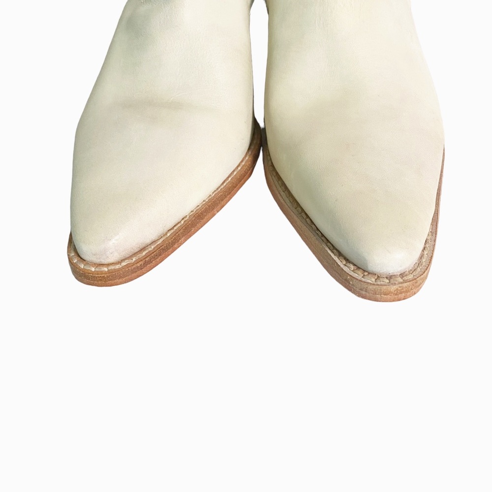 Free People Cream Ankle Boots - Picture 7 of 13